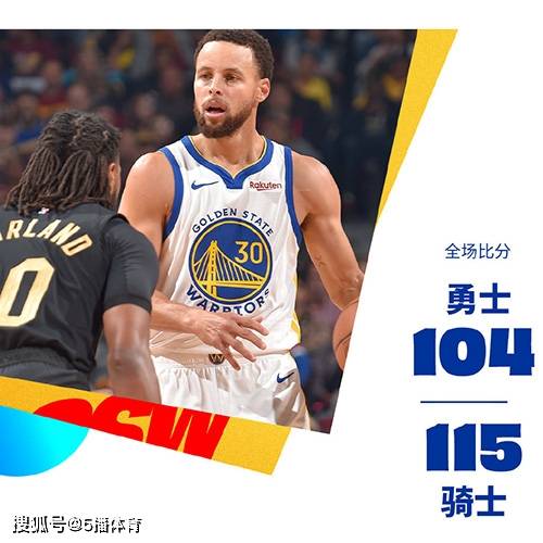 168直播-NBA常规赛：骑士115-104终结勇士5连胜,米切尔31+7,库里28分