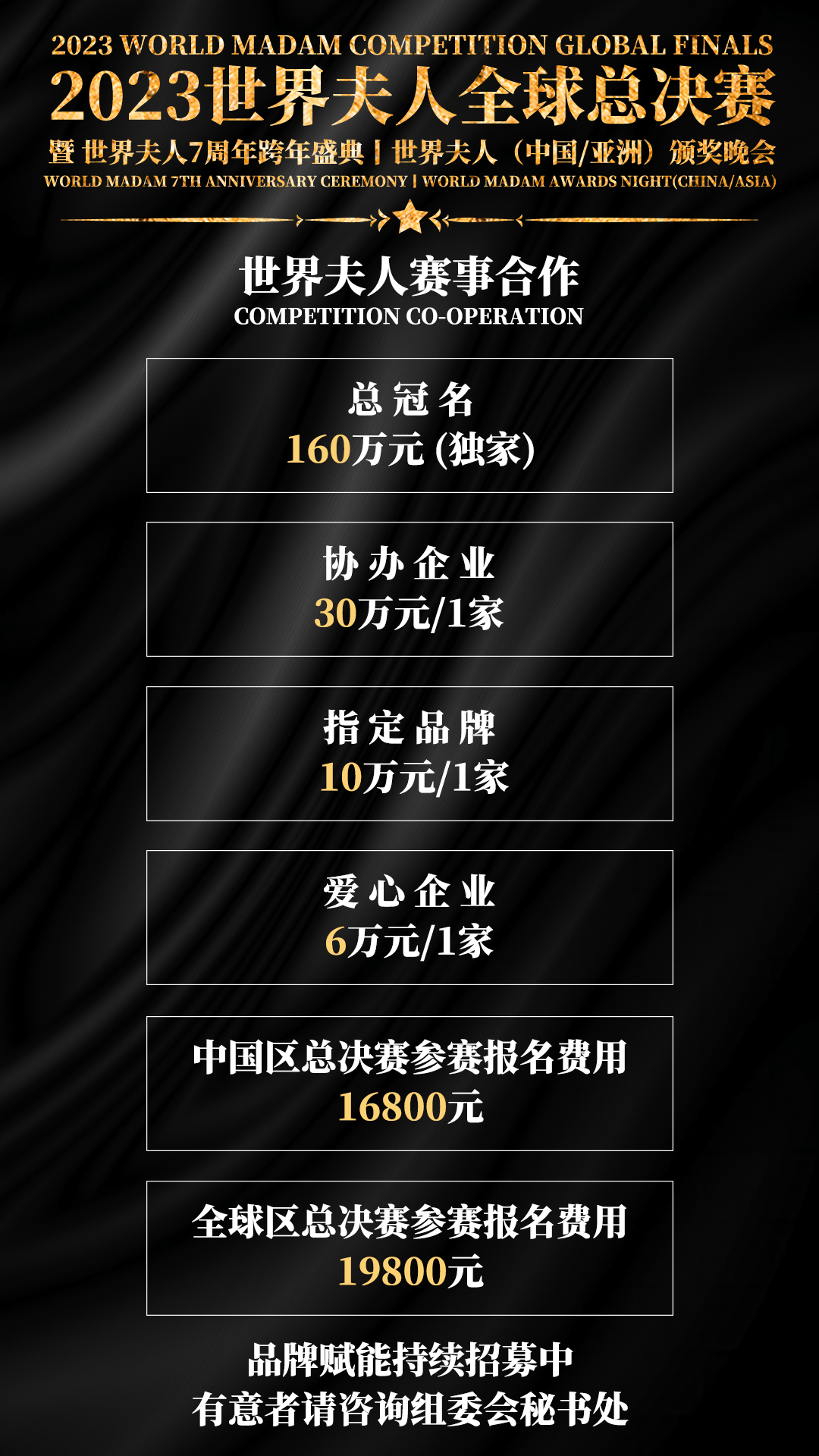 2023世界夫人全球总决赛暨世界夫人7周年跨年盛典将在深圳举办