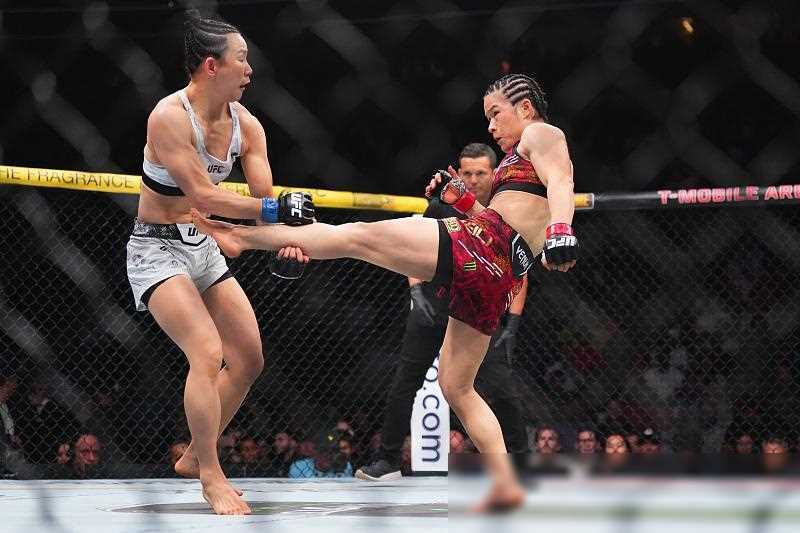 【168直播】UFC中国德比，张伟丽成功卫冕：5回合激战，一致性判胜